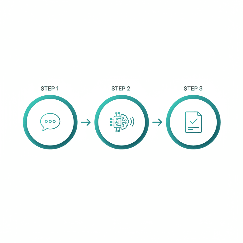 Procesul Venn: Conversație, Analiză AI, Decision Brief